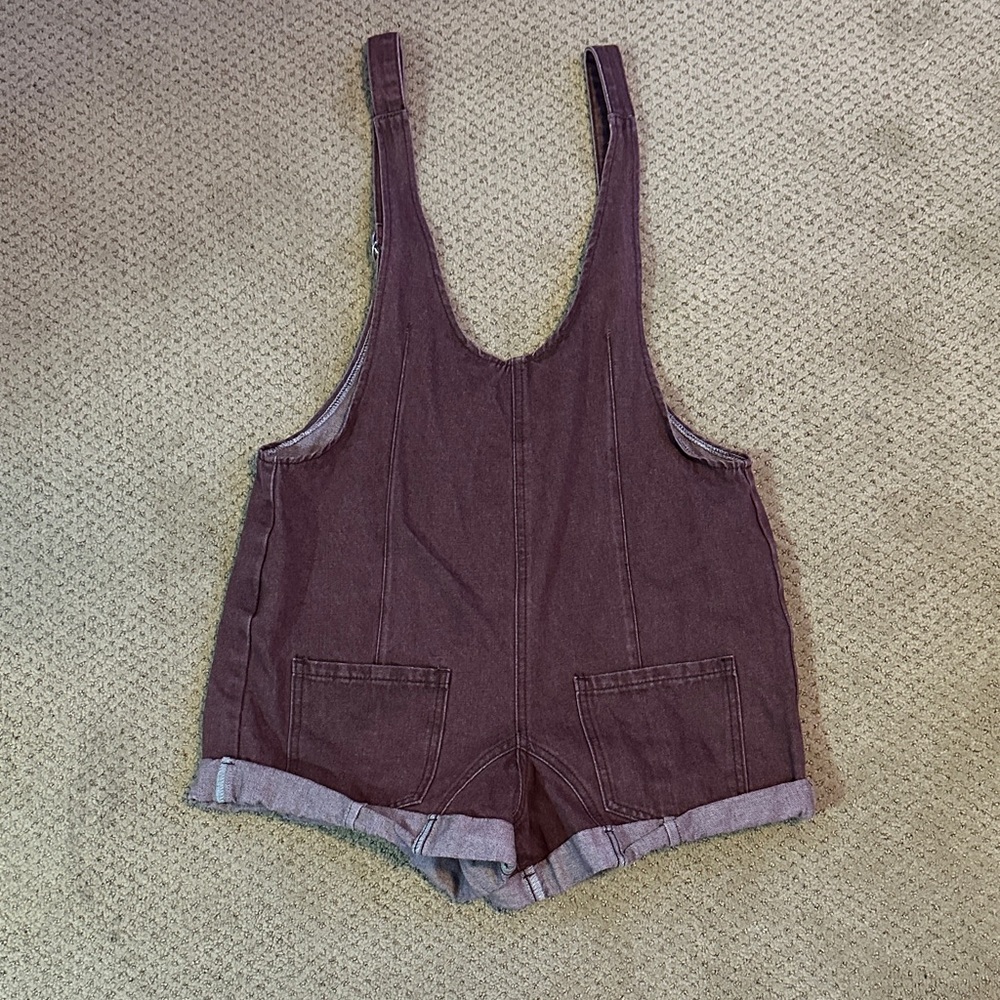 Brown Denim Overalls